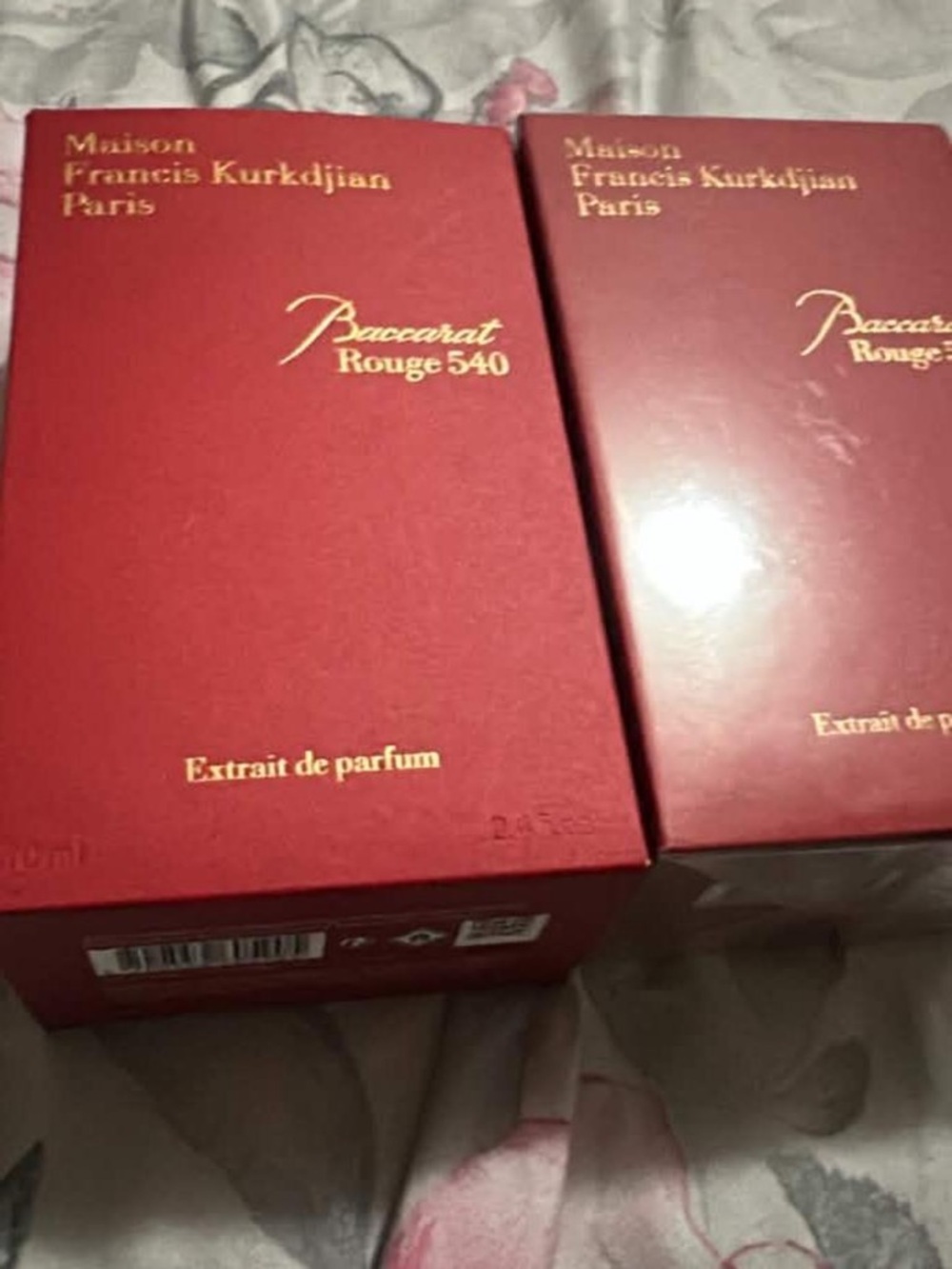 Maison Francis Kurkdjian Red and Gold Fragrance Boxes